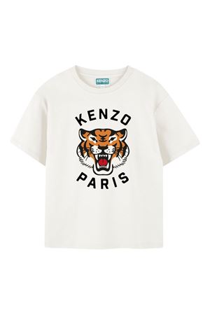 tshirt in cotone bianco KENZO KIDS | K61505117